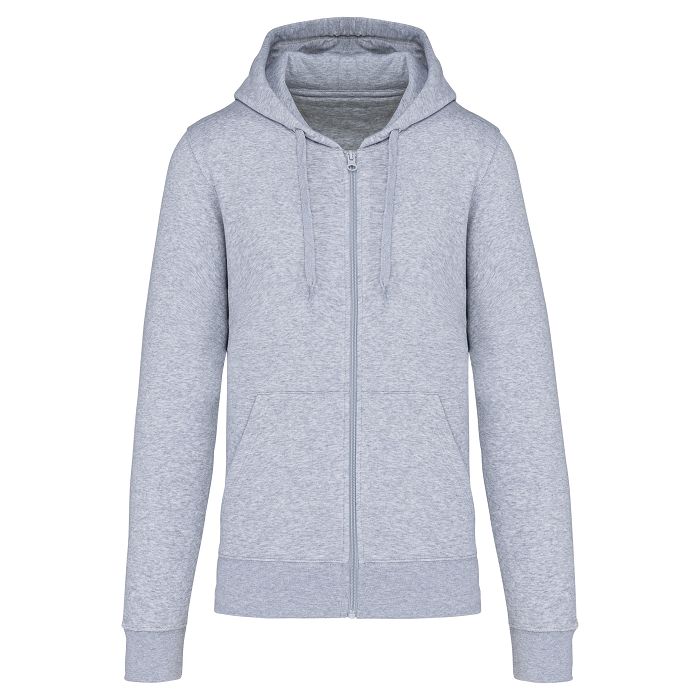  Sweat-shirt écoresponsable zippé à capuche homme