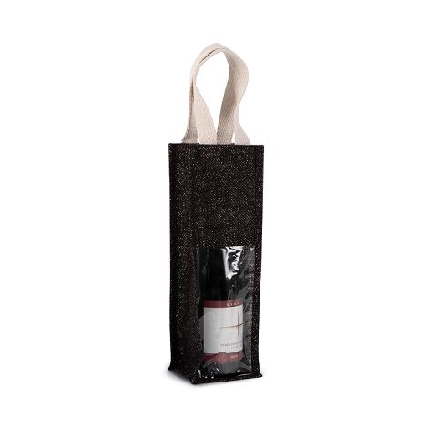 Sac porte-bouteille en jute