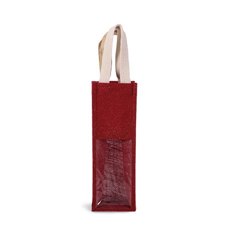Sac porte-bouteille en jute