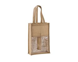 Sac porte-bouteilles en jute