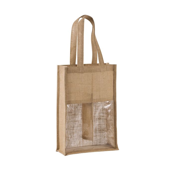  Sac porte-bouteilles en jute