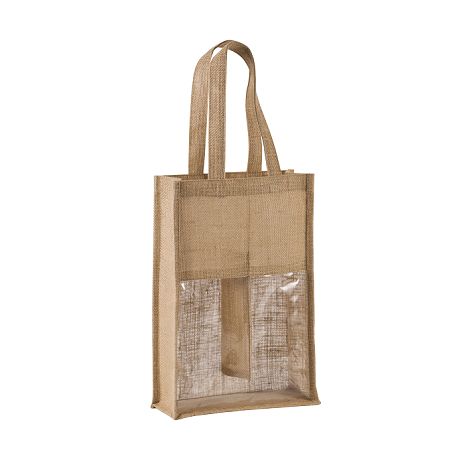  Sac porte-bouteilles en jute