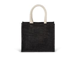 Sac style cabas en toile de jute - modèle moyen