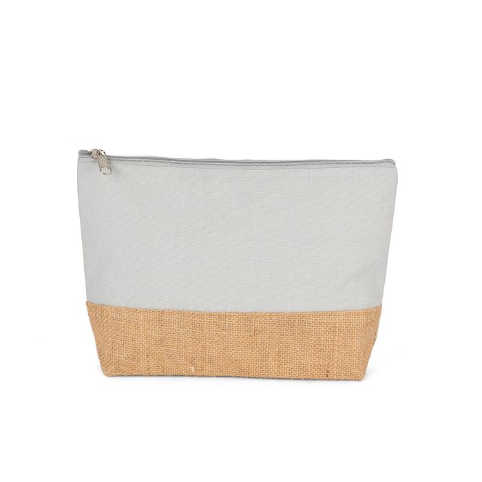  Pochette en toiles de coton et jute