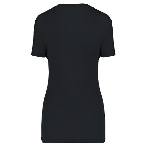  T-shirt Lyocell TENCEL™ col V manches courtes femme - 145 g