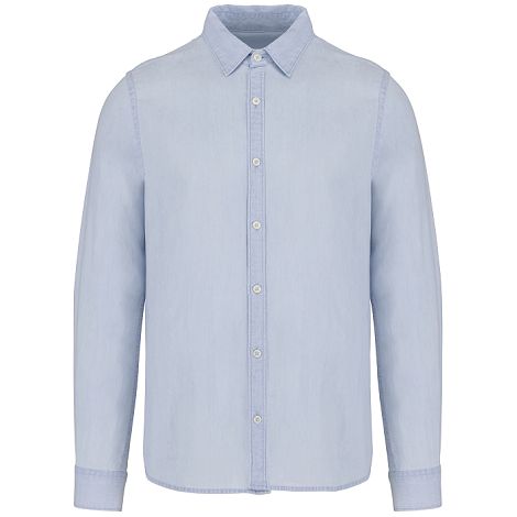  Chemise écoresponsable délavée coton twill homme