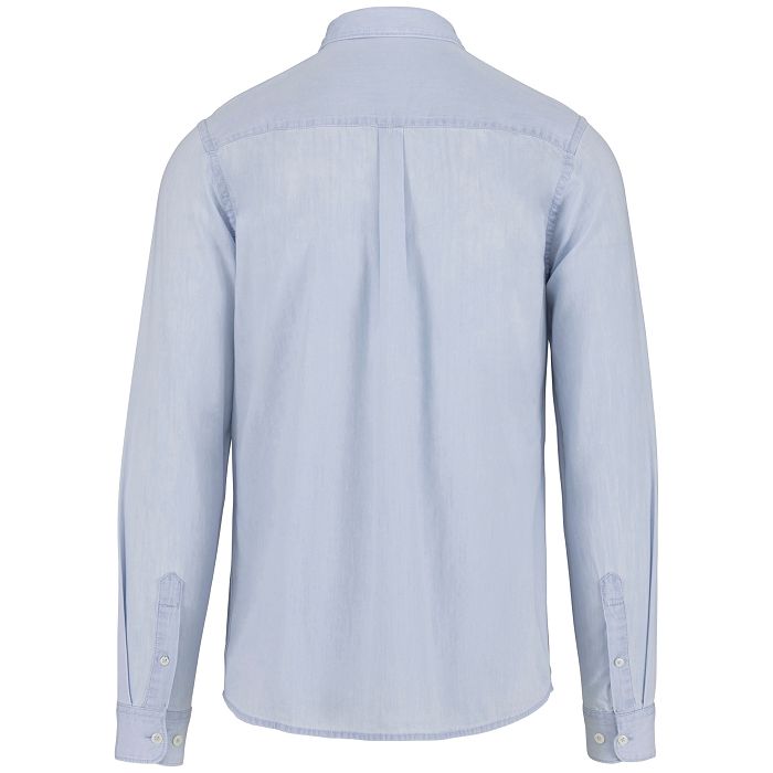  Chemise écoresponsable délavée coton twill homme