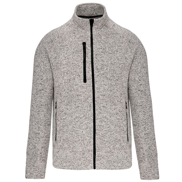  Veste zippée chinée homme