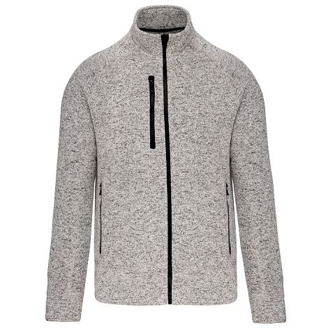  Veste zippée chinée homme