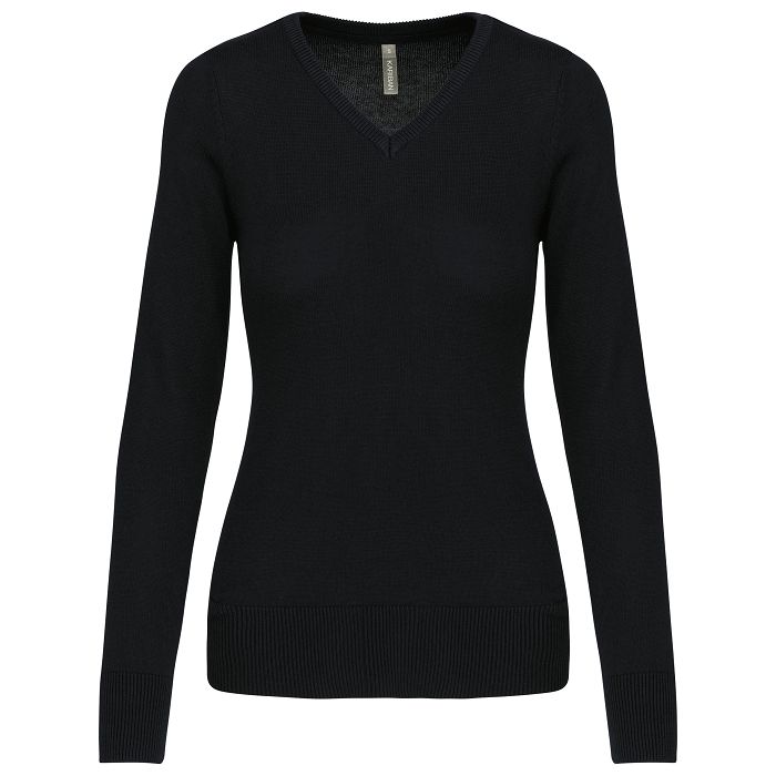  Pull col V femme