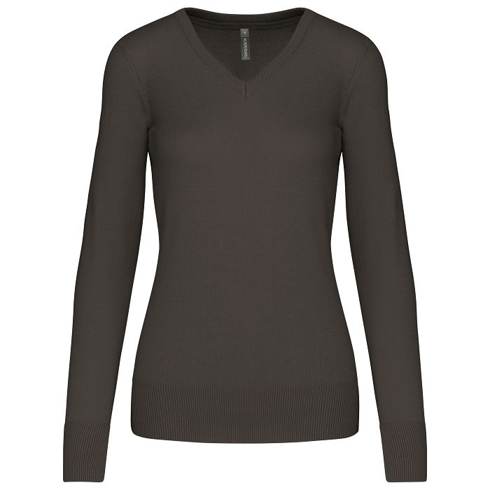  Pull col V femme