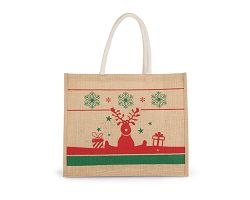 Sac shopping avec motifs de Noël