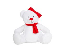 Peluche zippée ours de Noël