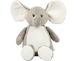 Peluche zippée Éléphant