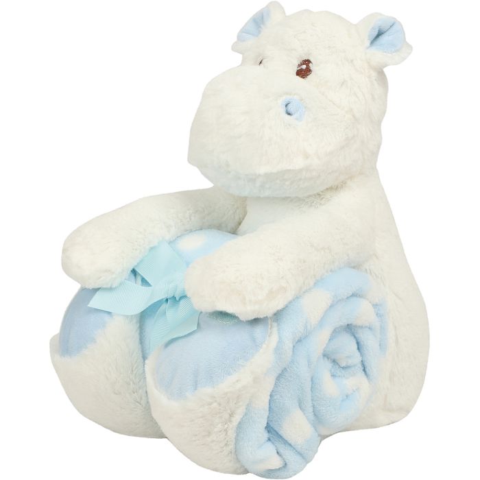  Peluche hippopotame avec couverture