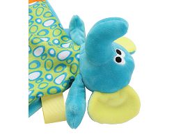 Doudou plat multicolore éléphant