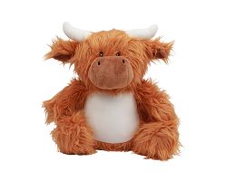 Peluche zippée vache