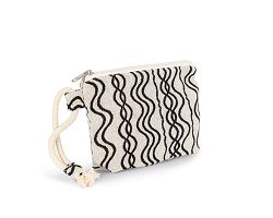 Pochette zippée recyclé - Motif vague