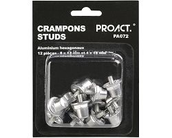 Boîte de 12 crampons alu hexagonaux