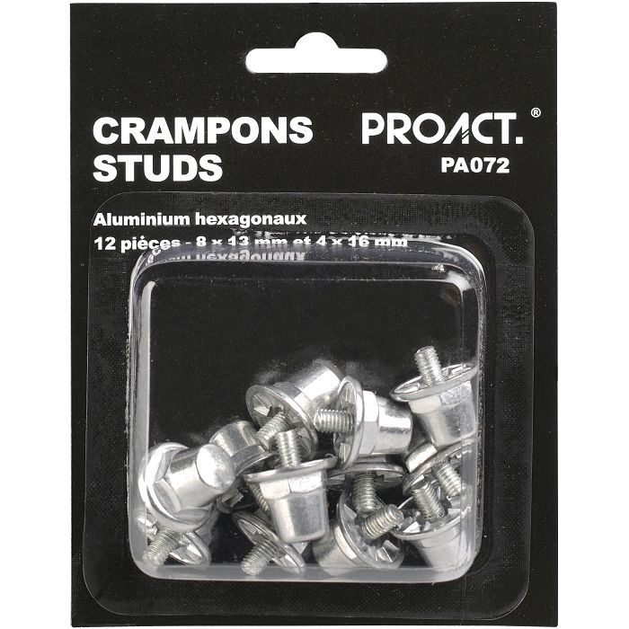  Boîte de 12 crampons alu hexagonaux