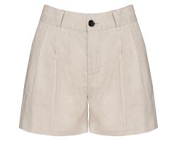 Short en lin femme