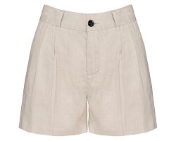 Short en lin femme