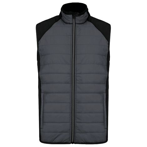  Veste sport bi-matière sans manches unisexe