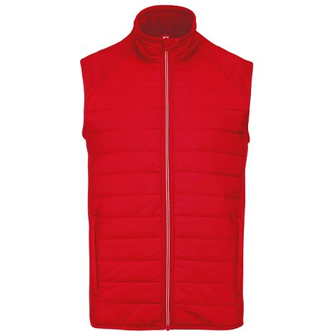  Veste sport bi-matière sans manches unisexe