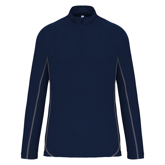  Haut de sport manches longues ¼ zip homme