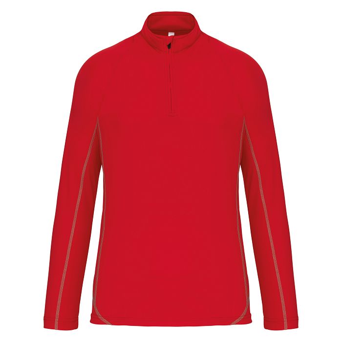  Haut de sport manches longues ¼ zip homme