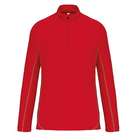  Haut de sport manches longues ¼ zip homme