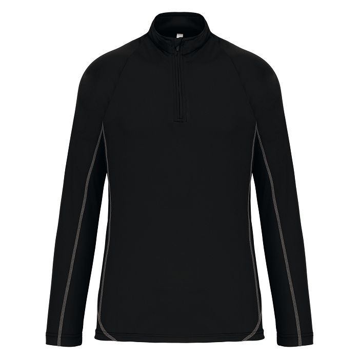  Haut de sport manches longues ¼ zip homme