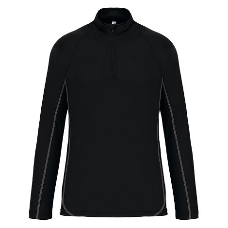  Haut de sport manches longues ¼ zip homme