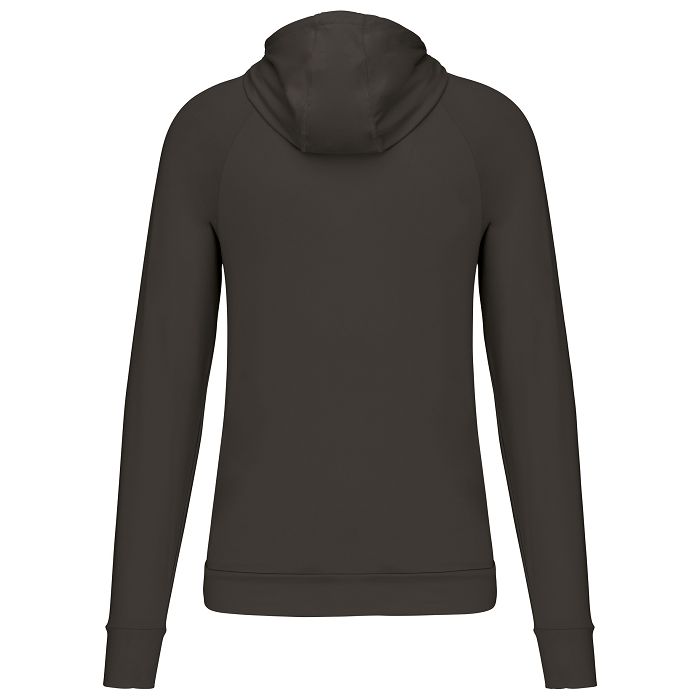  Sweat-shirt à capuche 1/4 zip sport unisexe