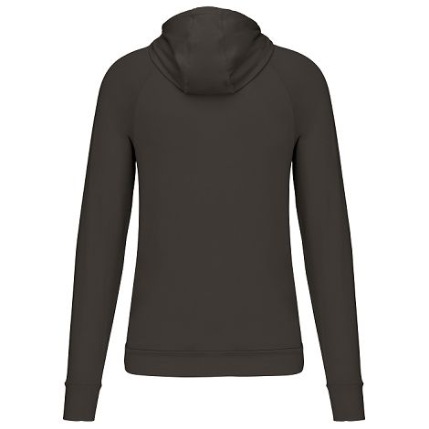  Sweat-shirt à capuche 1/4 zip sport unisexe