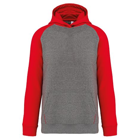  Sweat-shirt capuche bicolore enfant