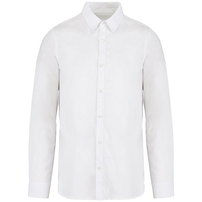  Chemise délavée en coton twill homme