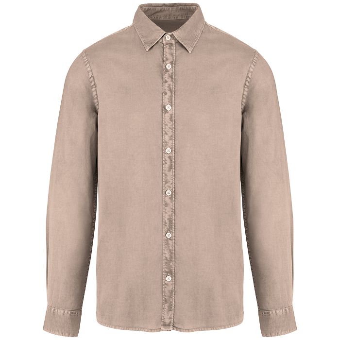  Chemise délavée en coton twill homme