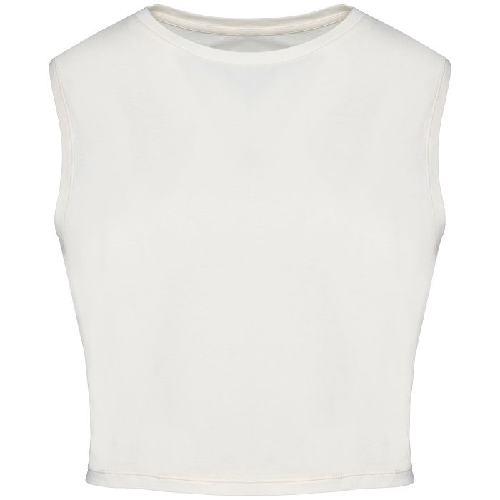  T-shirt crop sans manche femme