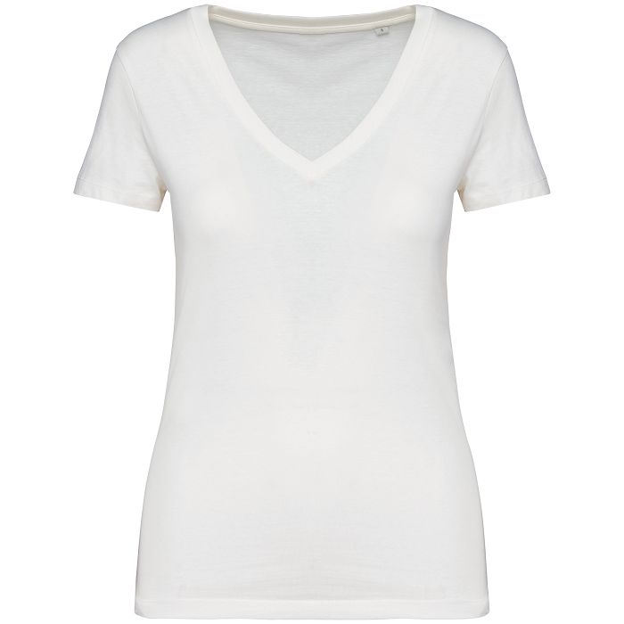  T-shirt col V femme