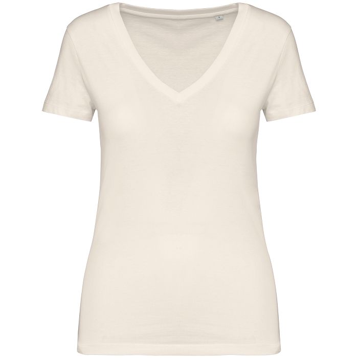  T-shirt col V femme