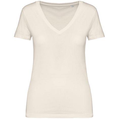  T-shirt col V femme