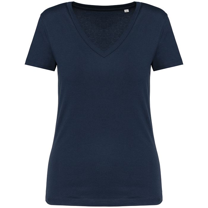  T-shirt col V femme