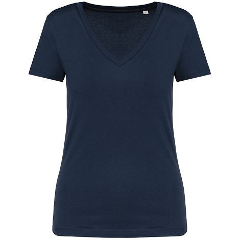  T-shirt col V femme