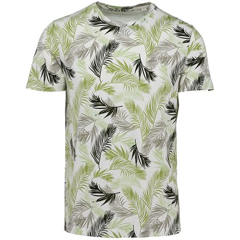  T-shirt imprimé tropical homme