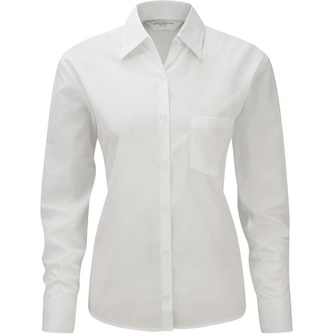  Chemise femme popeline polycoton manches longues