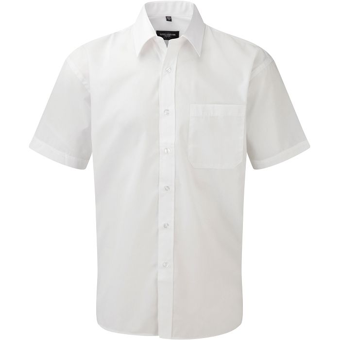  Chemise homme popeline polycoton manches courtes