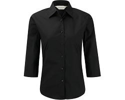 Chemise fittée femme manches 3/4