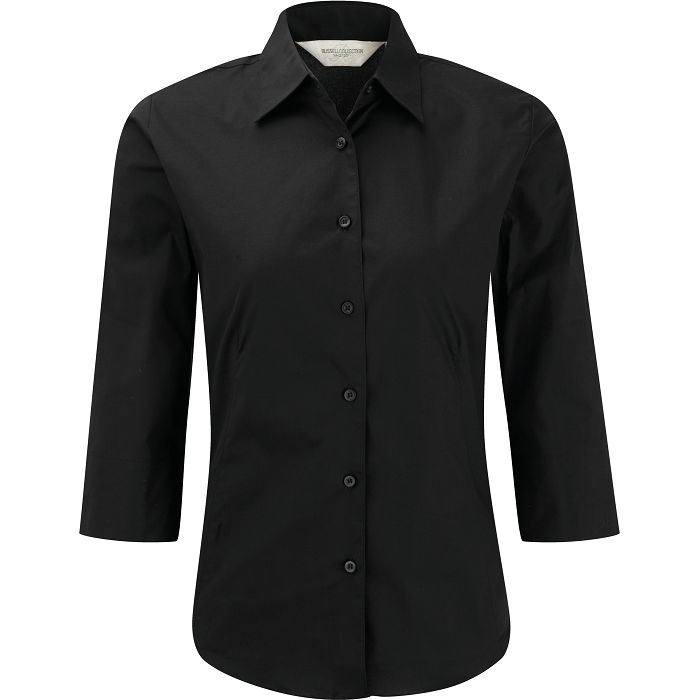  Chemise fittée femme manches 3/4