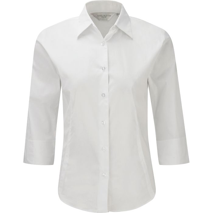  Chemise fittée femme manches 3/4